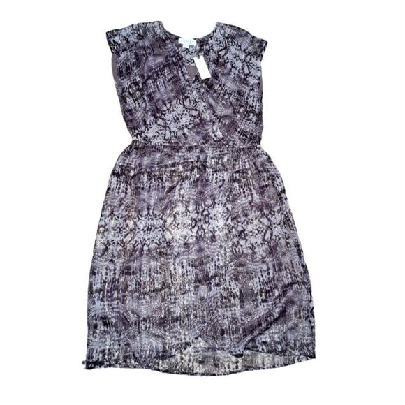 Velvet by Graham & Spencer Regan Snake-Printed Faux Wrap Mini Dress Small - Picture 3 of 9